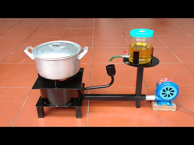 Making a super efficient used cooking oil burner