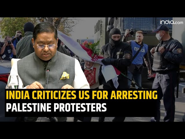 Israel- Hamas war: India takes dig at US over arrests at Palestine protests