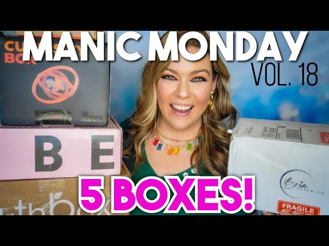 Manic Monday Vol.18 | 5 Subscription Boxes + Coupon Codes | 3 NEW BOXES!