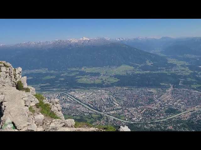 Going to the Top of Innsbruck, Quick Views to and of Nordkettenbahn - 2023 - 4K