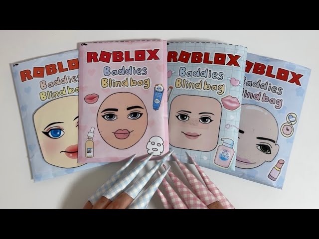 [☁️Paper diy☁️] Roblox Baddies Skincare Blindbag✨Compilation ASMR💗 Satisfying🍥 로블록스 블라인드백 모음✨