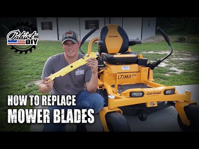 How To Replace Lawn Mower Blades / Cub Cadet ZT1 & ZT2