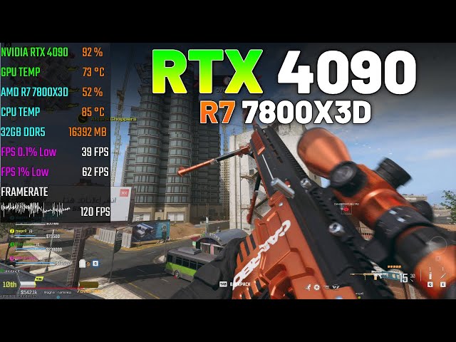 RTX 4090 + RYZEN 7 7800X3D | Call of Duty: Warzone 3 | 1440p