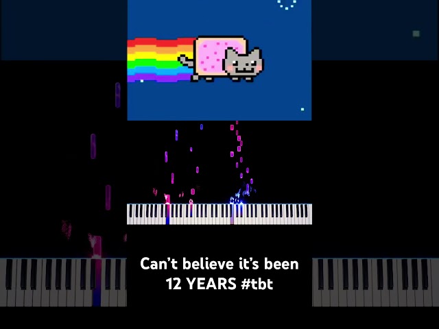 #nyancat is almost a teenager #piano #sheetmusicboss #pianotutorial #tbt #throwbackthursday
