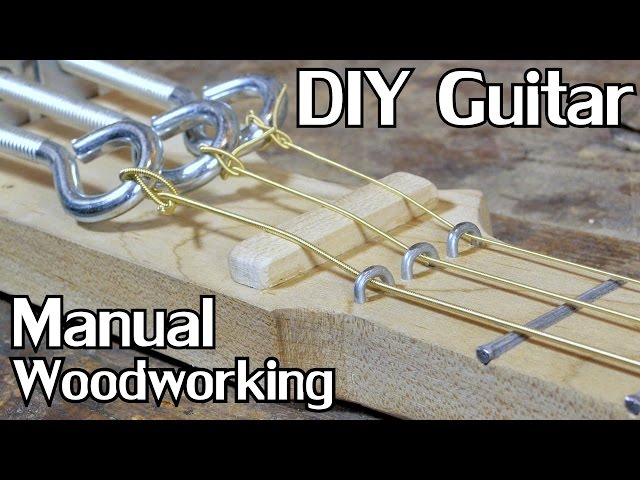 Extended Cut: Building a Cigar Box Guitar w/Hand Tools [No Dialogue] - NightHawkInLight