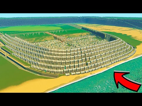 Can engineering STOP A 1000FT TSUNAMI in Cities Skylines?