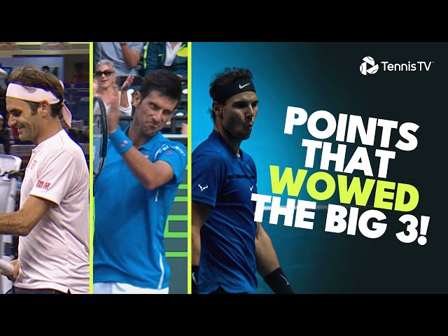 Tennis Points That Wowed The Big 3 👏