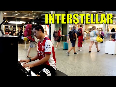 Playing the Interstellar Movie Theme in a Busy Train Station | Cole Lam 15 Years Old