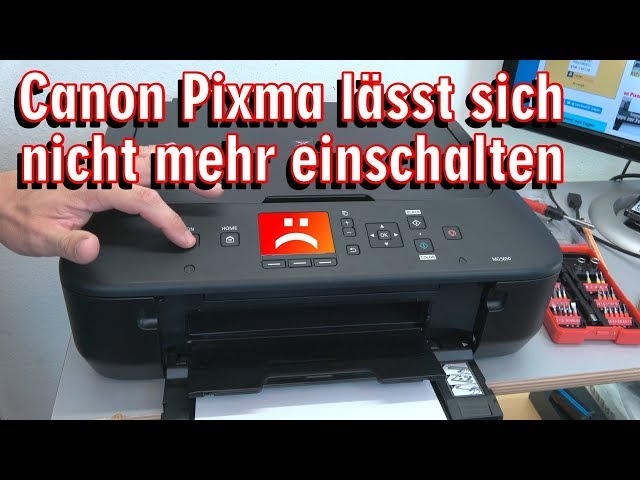 Canon Pixma Drucker lässt sich nicht mehr einschalten - Netzteil testen - [4K]