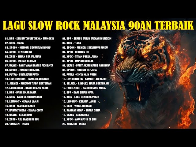 LAGU SLOW ROCK MALAYSIA 80/90AN 🪁 LAGU JIWANG 90AN 🪁 MUSIK ROCK MALAYSIA