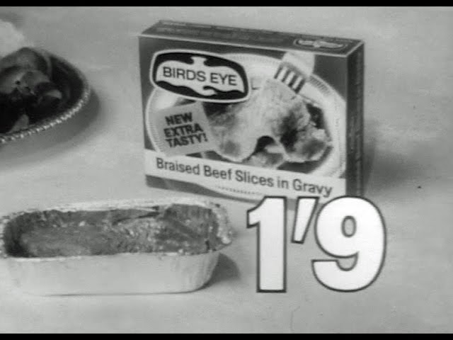 Birds Eye Braised Beef Slices Ad 1960s