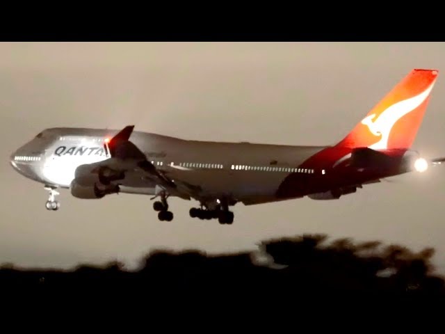 BON JOVI ONBOARD | Qantas Boeing 747 Landing at Melbourne Airport