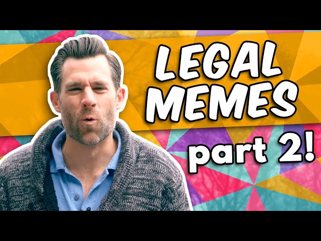 Lawyer Reacts to LEGAL MEMES 2 (2Legal2Meme) // LegalEagle