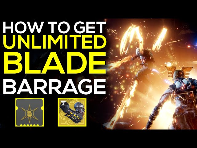 UNLIMITED Blade Barrage - INSANE Exotic Super Regen Charged with Light Hunter Build - Destiny 2