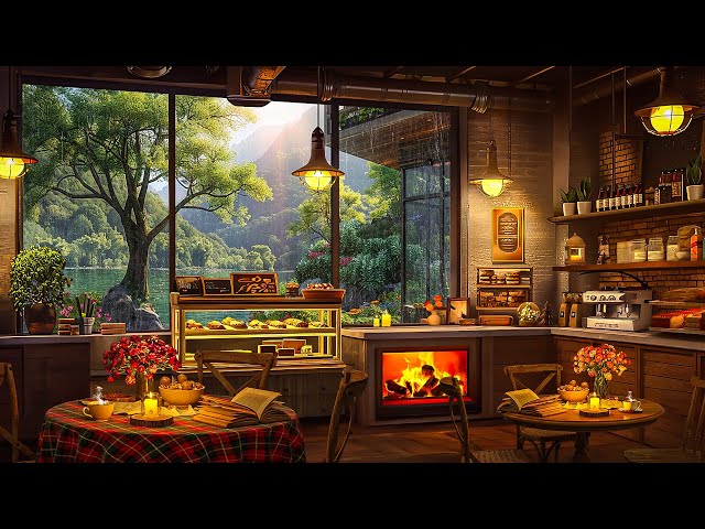 Jazz Relaxing Music & Cozy Coffee Shop Ambience ☕ Smooth Jazz Instrumental Music for Studying, Work