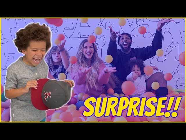 Surprising our kids with a BALL PIT! w. tWitch and Allison Holker