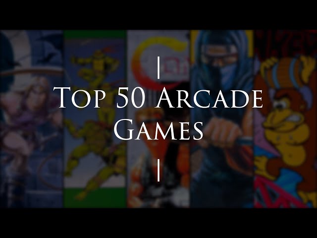 Top 50 Arcade Games [80's & 90's] That Will Make You Cry & Feel Old 💫✨| 60 FPS
