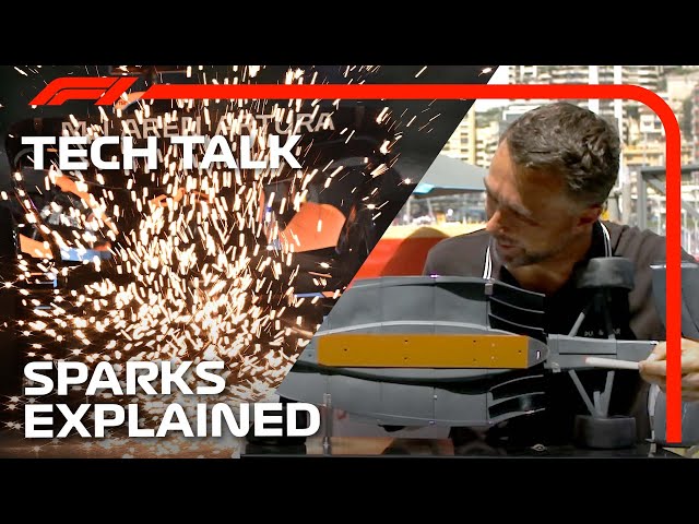Why Do F1 Cars Spark? | F1 TV Tech Talk | Crypto.com