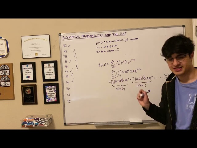 Binomial Probability Distributions and the SAT