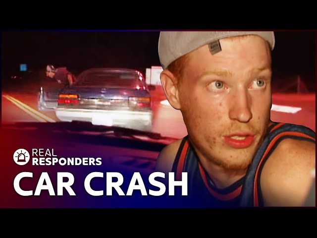 High Speed Stolen Car Chase Ends In Crash As Suspect Flees | Cops | Real Responders