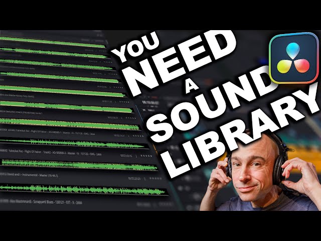 How to Create a SOUND LIBRARY in DaVinci Resolve 18.5 + FREE Sound Library from BlackMagicDesign!