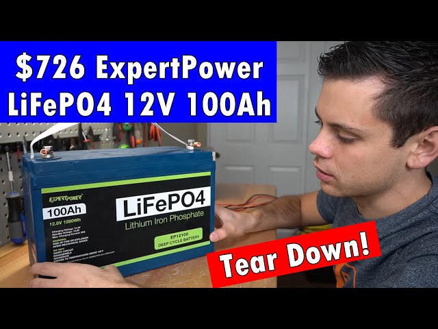 ExpertPower 12V 100Ah LiFePO4 Battery Tear Down!