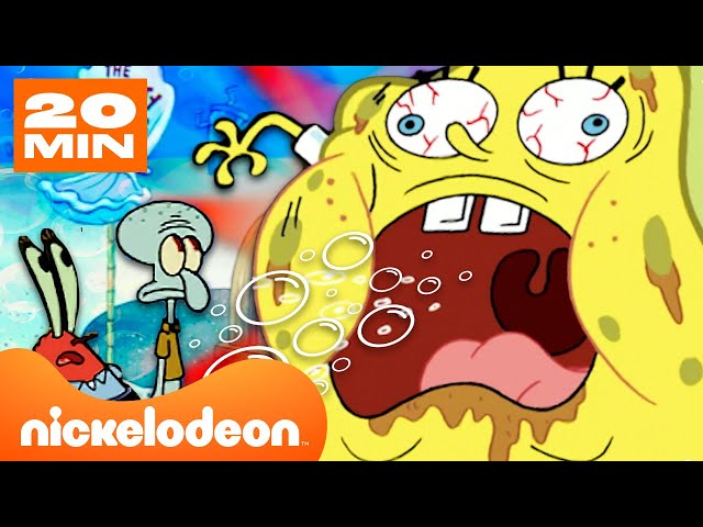 SpongeBob | Jedes Mal, wenn SpongeBob etwas AUFSAUGT & größer wird! 🤯 | Nickelodeon Deutschland