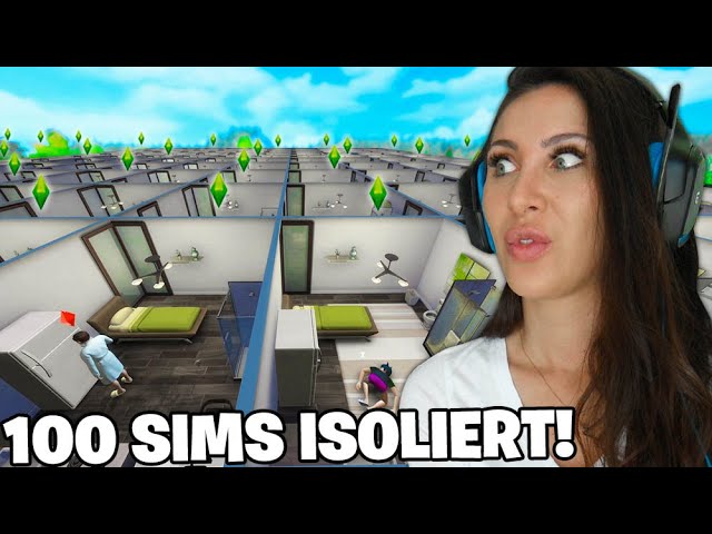 Ich habe 100 Sims gezwungen 2 Wochen in totaler Isolation zu leben! Sims 4