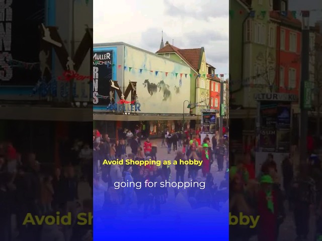Avoid going shopping as a hobby #shorts #ahsanfinance #expatgermany