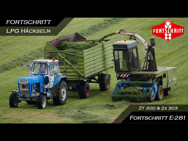 LPG Einsatz - Anwelk häckseln - 3x FORTSCHRITT ZT - E281-C ▶ Agriculture Germanyy