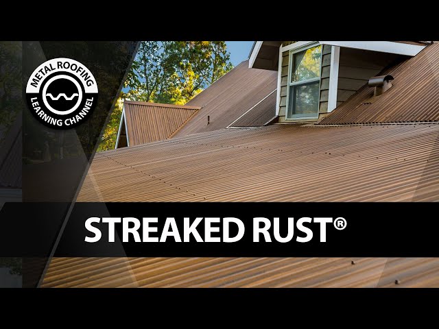 Streaked Rust: Corrugated Roofing and Siding Panels - Painted To Look Like Real Rusted Roofing.