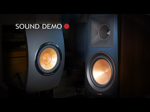 Klipsch RP600M vs KEF LS50 Sound Demo