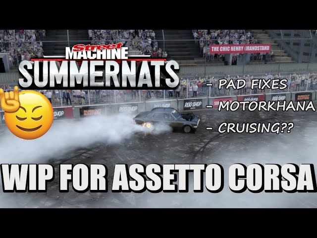 Burnouts and Motorkhana in Assetto Corsa!! | Summernats Freeroam Skins WIP