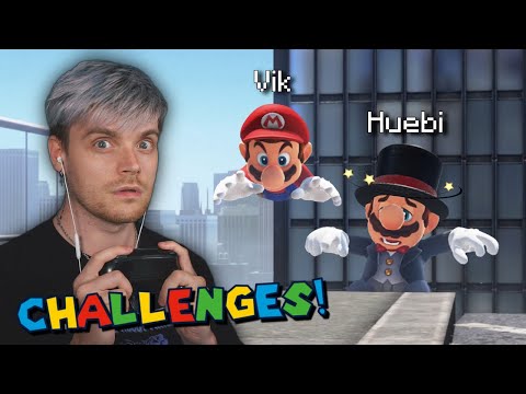 Wir machen CHALLENGES im MULTIPLAYER! | Mario Odyssey Online (Vik vs. Huebi)