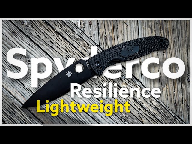 SPYDERCO "Resilience Lightweight" ...  tellement bien qu'on se demande pourquoi payer plus cher !!!