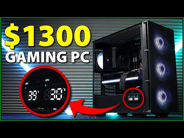 CLEAN $1300 Gaming PC Build with Benchmarks