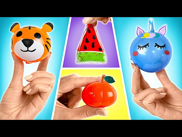 Einhorn-Squishies und beruhigendes Fidget-Spielzeug zum Selbermachen || DIY: schnell & einfach ! 🦄