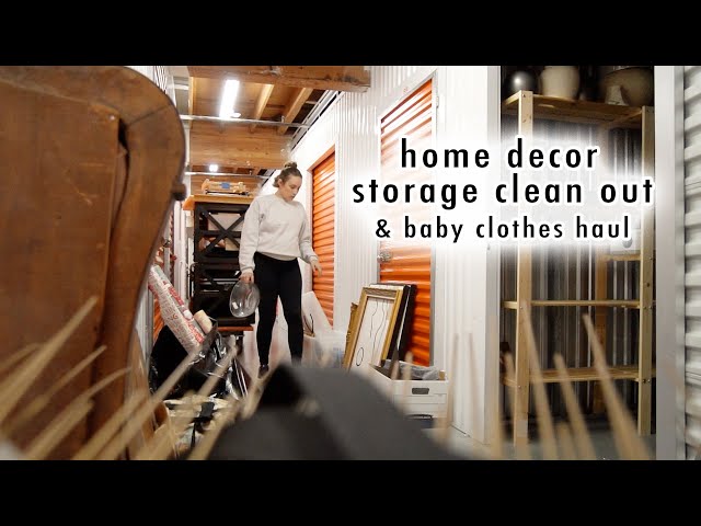 decor storage clean out *finally* & baby clothes haul
