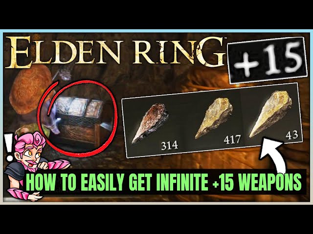 Elden Ring - How to Get INFINITE Smithing Stones 4 & 5 - Fast +15 Weapon Smithing Stone Farm Guide!