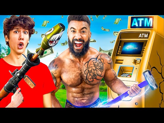 WORLD'S STRONGEST MAN vs $100,000 GOLDEN ATM!!!