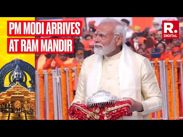 PM Modi Comes Bearing Gifts For Ram Lalla As Chief Yajman At The Ram Mandir Pran Pratishtha Ceremony