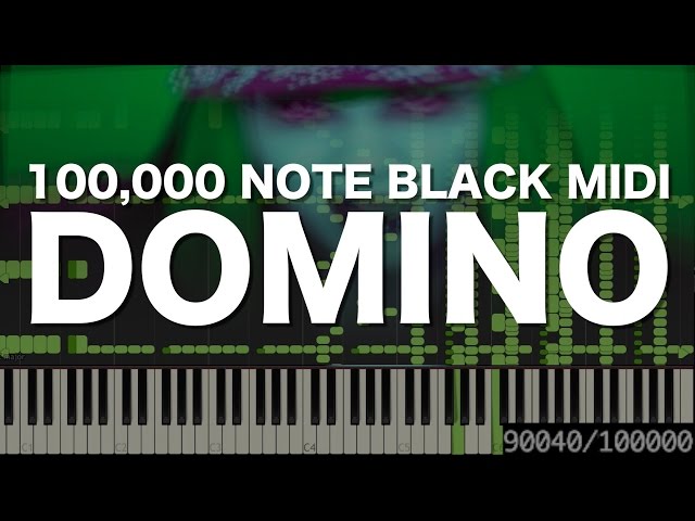 100,000 Note Black MIDI Cover [Jessie J - Domino]