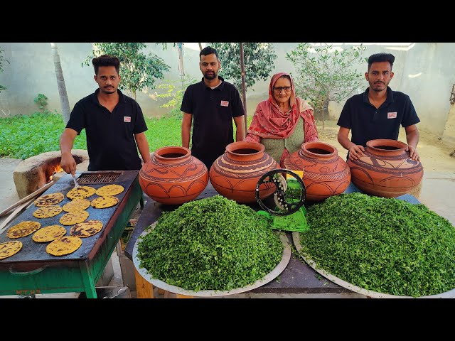 Saag Handi With Makki Ki Roti | Village food | Sarson ka Saag | Veg Recipes