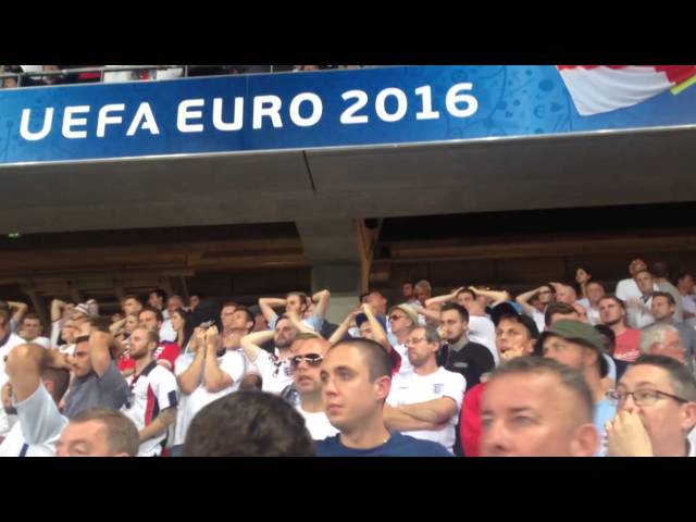 England Fans Sing "You're Not Fit To Wear The Shirt" Euro 2016 - Iceland Defeat In Nice