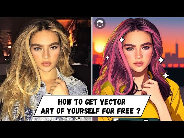 How to get vector art of yourself for free | how to make vector logo | How to create vector images