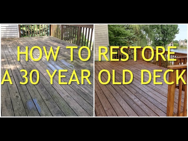 How to Restore a 30 Year Old Deck