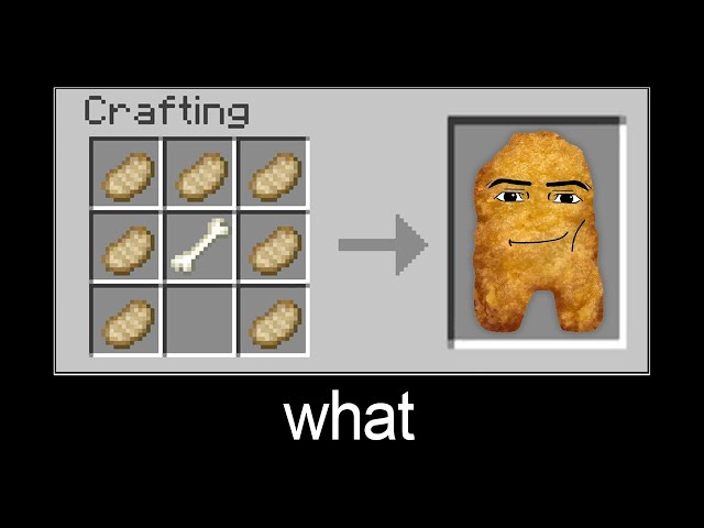 Minecraft wait what meme part 503 (crafting Gegagedigedagedago)
