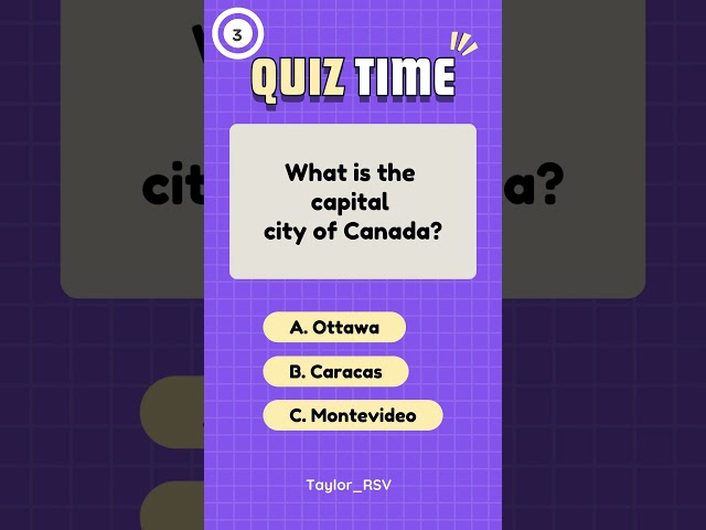 Guess the World Capitals Quiz #1