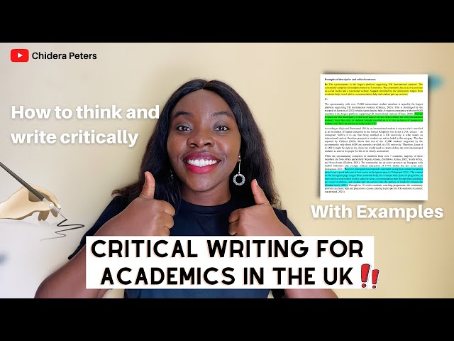 Critical Writing For Uni With Examples | First Class Essay Writing Skills