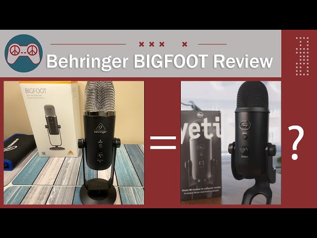 Behringer BIGFOOT USB Mic Review - Can it compete with the Blue Yeti?